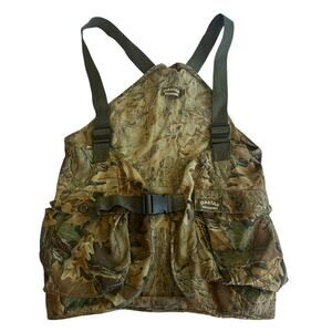Vintage Spartan Outdoors Turkey Hunting Strap Vest Camo Size S/M USA MADE 90s